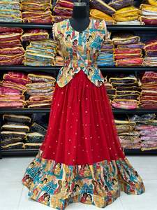 New Launching Real Hand Work and Kalamkari Quality Export Silk Crop <b>Top</b> by Fabzone for Party Wear for Adults - Product Image 4