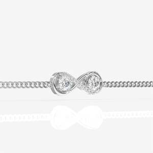 Anantya Men's Sterling Silver Moissanite <b>Bracelet</b> & Bangle - Product Image 4