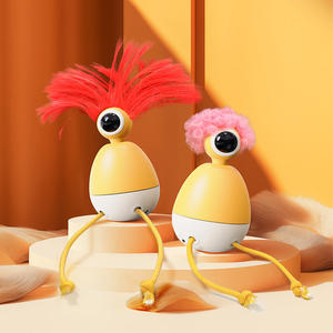 Özel otomatik kedi oyuncak kendini oynamak için elektronik hareketli USB şarj edilebilir eller serbest kedi oyuncaklar zihinsel stimülasyon zenginleştirme için - Product Image 2