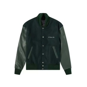 Personalizado Chenille bordado béisbol Varsity chaqueta manga lana Letterman chaqueta de cuero de invierno - Product Image 6