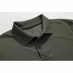 Polos grande taille pour hommes nouveauté couleur unie prix porter polos pour hommes, polo t-shirt dernière conception - Product Image 4