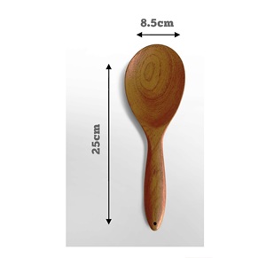 Juego de cucharas de madera de Neem Real hechas a mano Utensilios únicos para cocinar Revolver Mezclar Servir Hecho EN LA India - Product Image 6