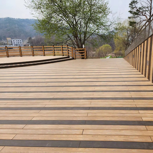 Korea's Hot 3rd Gen Contemporary Eco-Friendly Waterproof Anti-Slip Wood Plastic WPC <b>Decking</b> for Building Patio Public Healing - Product Image 1