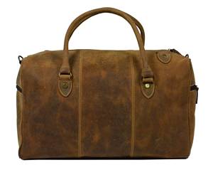 Sac polochon en cuir véritable imperméable personnalisé sac de sport de week-end usine vente en gros livraison de nuit - Product Image 1