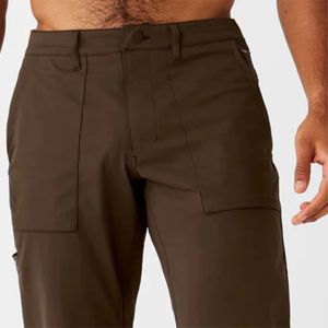 Pantalones de vestir esenciales para caballero Cierre de botón clásico, estilo frontal plano, perfecto para eventos formales - Product Image 5