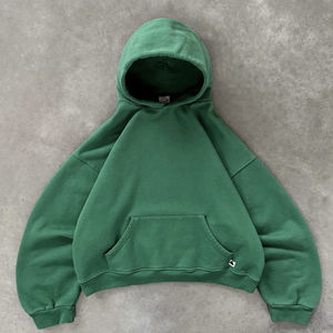 Haute qualité personnalisé surdimensionné Baggy hommes à capuche Streetwear Boxy Fit poids lourd goutte épaule à capuche sans chaîne conception - Product Image 1