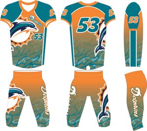 Uniforme de football américain avec logo personnalisé, imprimé par sublimation, anti-UV, 100% polyester, vêtements de sport confortables, manches courtes, faible MOQ - Product Image 4