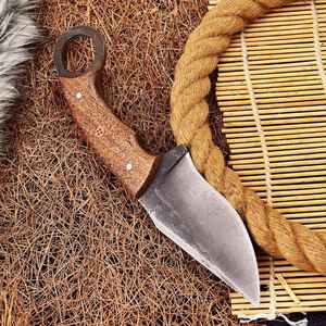 Wholesale Handmade Custom Size Premium Quality High Carbon <b>Steel</b> Skinner Knife Comfortable Leather Sheath Industrial Camping OEM - Product Image 2
