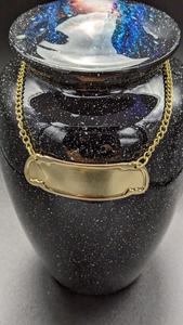 Urnas de cremación negras para adultos de alta calidad, suministros funerarios, urnas de cremación grabadas en latón, fabricante y proveedor al por mayor - Product Image 6