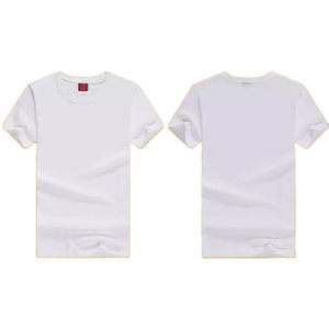 Meilleur Pas Cher Pur 100% Coton 0.99-1.3usd Uni Blanc T-shirts Impression Personnalisée Broderie Oem logo Blanc T-shirt pour Hommes - Product Image 2