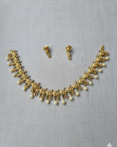 Luxury American Diamond Necklace Earrings <b>Set</b> Women High Luster Cubic Zirconia Jewelry Gold Plated Ethnic Elegant Wedding Party - Product Image 2