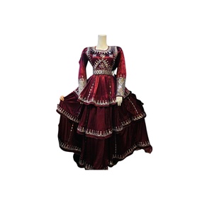 Vestidos Kuchi afganos étnicos Vintage, ropa de fiesta tradicional con colores vibrantes, decoración de encaje para eventos tradicionales paquistaníes - Product Image 3