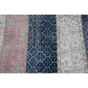 2.6x8.6 ft <b>Runner</b> Turkish Rug, Vintage Rug, Blue <b>Red</b> Southwestern Wool Rug - Product Image 5