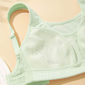 Sujetador deportivo alto para mujer con relleno frontal, copas extraíbles, tirantes ajustables y malla transpirable - Product Image 5