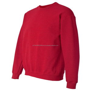 100% coton unisexe surdimensionné Sport polaire sweat brodé pull à col rond pour les femmes de haute qualité automne plaine teint - Product Image 3