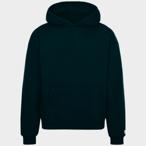 Sweatshirts à manches longues en denim 100% coton unisexe, sweatshirts surdimensionnés d'hiver à capuche de couleur unie avec de grandes poches Tailles XS à XL - Product Image 1