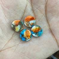Cabochon en nacre naturelle, turquoise cuivrée et œil de chat poli, 3mm-30mm, pour la fabrication de bijoux, vente en gros, bagues et bracelets