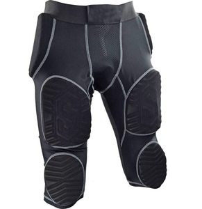 Pantalones de fútbol personalizados EVA Deportes Fútbol Fajas Negro Safe Guard Pantalones cortos de compresión acolchados - Product Image 6