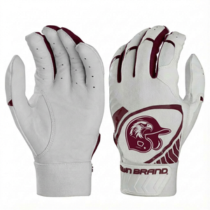 Gants de frappe de baseball en cuir de qualité supérieure, conception personnalisée, vente en gros, paume en cuir premium, poignet renforcé, équipement professionnel, gants de frappe de softball - Product Image 5