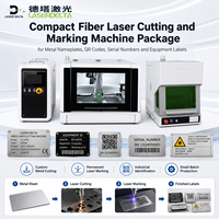 Paquete de Máquina Compacta de Corte y Marcado por Láser de Fibra para Placas de Identificación Metálicas, Códigos QR, Números de Serie y Etiquetas de Equipos