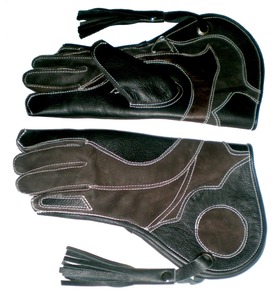 Gants de fauconnerie et équipements de fauconnerie personnalisés de haute qualité en cuir de vachette véritable de haute qualité - Product Image 3