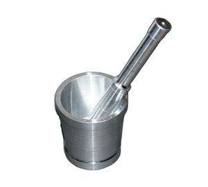 Mortero de aluminio y Mazo para cocina, trituradora de ajo y especias, mazo de molienda y mortero - Product Image 1