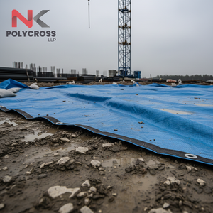 Bâche de génie civil pour travaux extérieurs, bâche en PVC renforcé pour machines, matériaux et chantiers industriels - Product Image 5