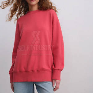 Último estilo invierno cálido ropa casual mujeres palangre sudaderas 100% algodón secado rápido cómodo con logotipo frontal - Product Image 2
