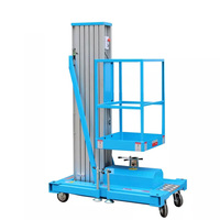 4m-18m extérieur simple mât en alliage d'aluminium plate-forme élévatrice électrique mobile ascenseurs ascenseur hydraulique échelle ascenseur