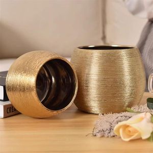 Pot en métal durable en fer fabriqué à la main pour la verdure intérieure et les fleurs ensemble de jardinière en métal avec support Pots de fleurs minimalistes - Product Image 4