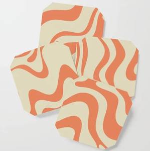 High Quality Mother of Pearl Logo Printed Coasters Classic Style - Product Image 5