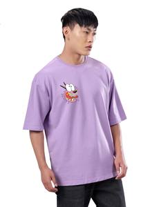 T-shirt court Boxy surdimensionné d'été personnalisé de haute qualité 100% coton impression gaufrée séchage rapide respirant pour hommes - Product Image 3