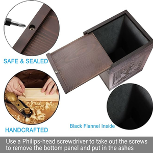 Cremation Urns <b>for</b> Human <b>Ashes</b> Adult Male Female Wooden Hummingbird Urns <b>Box</b> and Casket <b>for</b> <b>Ashes</b> Men Urn - Product Image 4