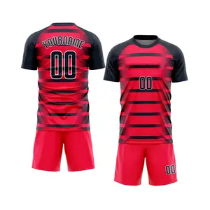 Personalização Sublimated Soccer Jersey uniforme e Shorts Possuir sua equipe de design Wear Soccer Uniformes