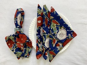 Serviettes de table jetables en coton 100% imprimées à la main, 80x120cm, écologiques, pour mariage et décoration de table - Product Image 5