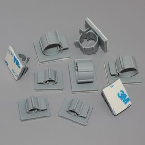 Braçadeiras autoadesivas ajustáveis plásticas de nylon do cabo, grampos da montagem do fio, grampos da retenção do cabo - Product Image 6