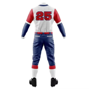 Uniforme de Béisbol Personalizado de Alta Calidad con Botones Completos, Conjunto Combinado de Secado Rápido, Transpirable, Reciclable, Unisex, OEM - Product Image 3