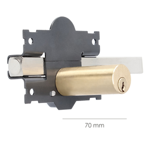 Serratura a chiave B-4, 2 lati, perno da 183 mm, cilindro rotondo da 70 mm - Product Image 4