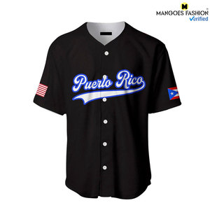 Camiseta de Béisbol/Sóftbol Personalizada de Puerto Rico, Ropa Deportiva Transpirable con Diseño Personalizado, Nombre del Equipo e Impresión de Logotipo - Product Image 3