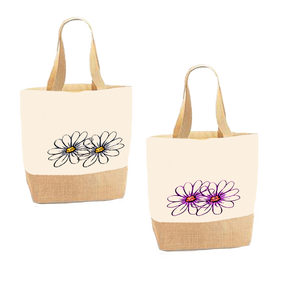 Bolso de mano personalizado de lona de algodón, bolso Certificado de grado alimenticio orgánico con asa de yute, fabricado en Bengala Occidental - Product Image 5