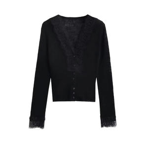 Cárdigan de Punto de Lana/Acrílico para Mujer, Estilo Casual, Mangas Regulares, Brinda Comodidad y Versatilidad para el Uso Diario - Product Image 4