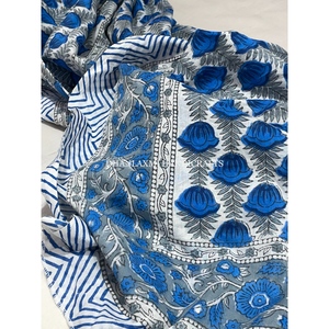 Bloque de mano impreso Floral Sarong Pareo Wrap Sexy Bikini Cover para Beach Cruise Wear Hermosa ropa con pantalones Tipo inferior - Product Image 3