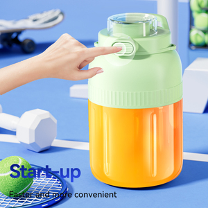 Licuadora y exprimidor portátil recargable por USB, mini batidora eléctrica para jugo de naranja, frutas y vegetales - Product Image 3