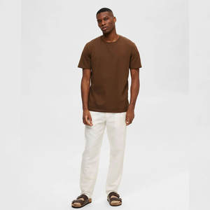 เสื้อยืดแขนสั้นผู้ชาย รุ่นใหม่ สำหรับฤดูร้อน ดีไซน์ยอดเยี่ยม ผ้าฝ้าย 100% คอกลม คุณภาพสูง พิมพ์ลายดิจิทัล ลายเรียบ ถักทอ - Product Image 5