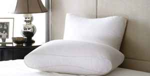 Oreillers d'hôtel rectangulaires en satin blanc 100 % coton de qualité supérieure, anti-bactériens, écologiques, à garnissage épais, lavables en machine, vente en gros - Product Image 4