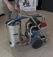 Support de peinture TECNOVER pour chariot, complet avec extension de valve d'aspiration, conçu pour la pulvérisatrice de peinture sans air Testarossa