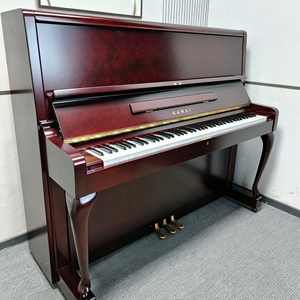 เปียโนตั้งพื้น KAWAI KL705 รุ่นพรีเมียมจากญี่ปุ่น สีแดงลายไม้มะฮอกกานี สำหรับมืออาชีพ เสียงอบอุ่นและกลมกลืน สไตล์วินเทจ - Product Image 1