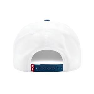 Gorra de golf transpirable de 5 paneles al por mayor, gorra de dos tonos con cuerda y logotipo bordado en 3D, cierre snapback, personalizada por dentro y por fuera, OEM - Product Image 3