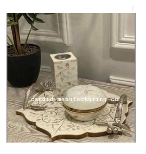 Caja de quemador de incienso para interiores multifuncional, decoración de templo budista con incrustaciones de hueso con aroma de té, juego de decoración de fragancia para el hogar hecho de madera - Product Image 2