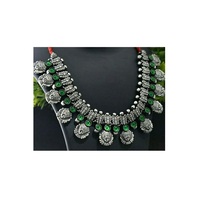 Collier de mariée en laiton pur plaqué argent pour femmes, ensemble de bijoux, meilleure vente, artisanal artificiel, luxe de haute qualité, Style moderne